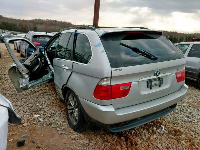 5UXFB53576LV20534 - 2006 BMW X5 4.4I SILVER photo 3