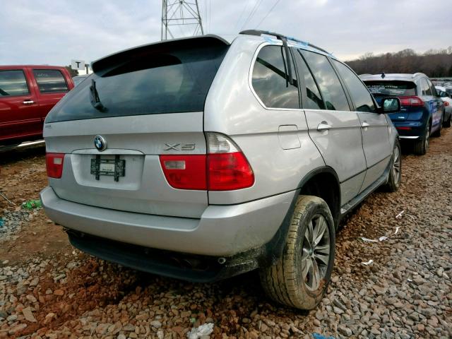 5UXFB53576LV20534 - 2006 BMW X5 4.4I SILVER photo 4