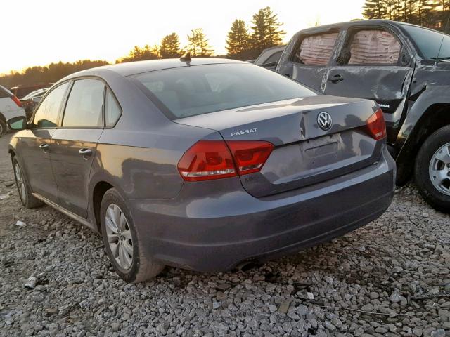 1VWAT7A35EC102457 - 2014 VOLKSWAGEN PASSAT S GRAY photo 3