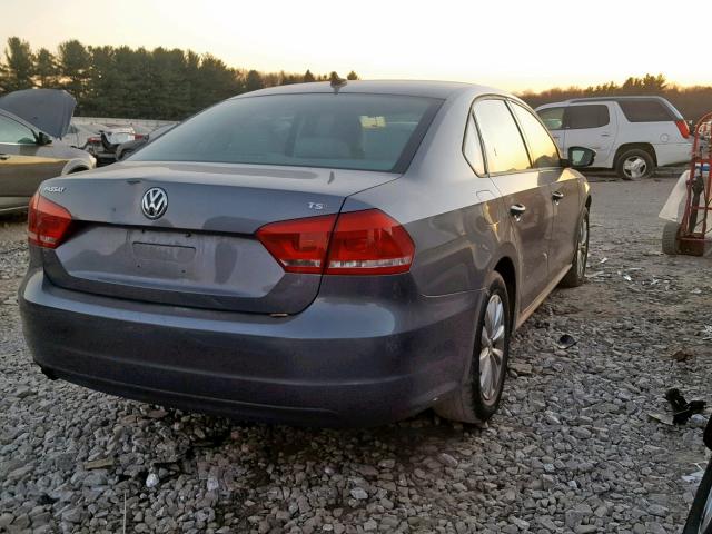 1VWAT7A35EC102457 - 2014 VOLKSWAGEN PASSAT S GRAY photo 4