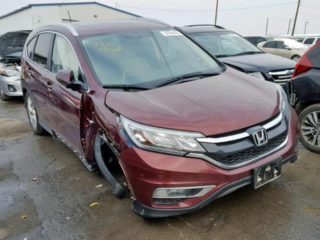 2HKRM4H7XGH608500 - 2016 HONDA CR-V EXL MAROON photo 1