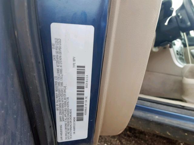 4S4BP61CX77340348 - 2007 SUBARU LEGACY OUT BLUE photo 10