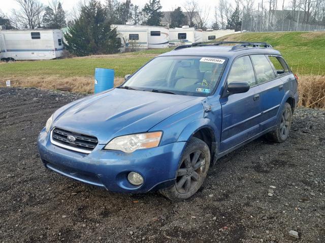 4S4BP61CX77340348 - 2007 SUBARU LEGACY OUT BLUE photo 2