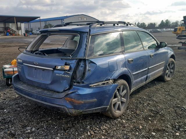 4S4BP61CX77340348 - 2007 SUBARU LEGACY OUT BLUE photo 4