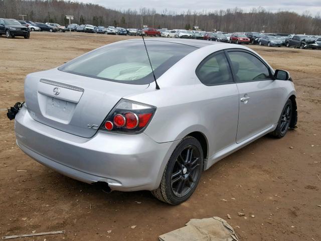 JTKDE3B71A0307539 - 2010 TOYOTA SCION TC SILVER photo 4