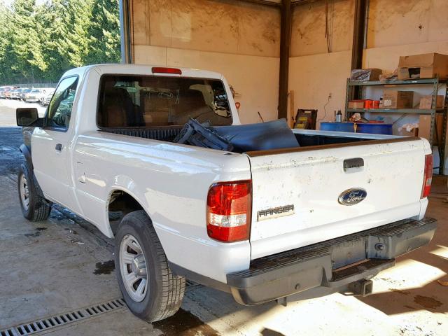 1FTYR10D59PA64721 - 2009 FORD RANGER WHITE photo 3