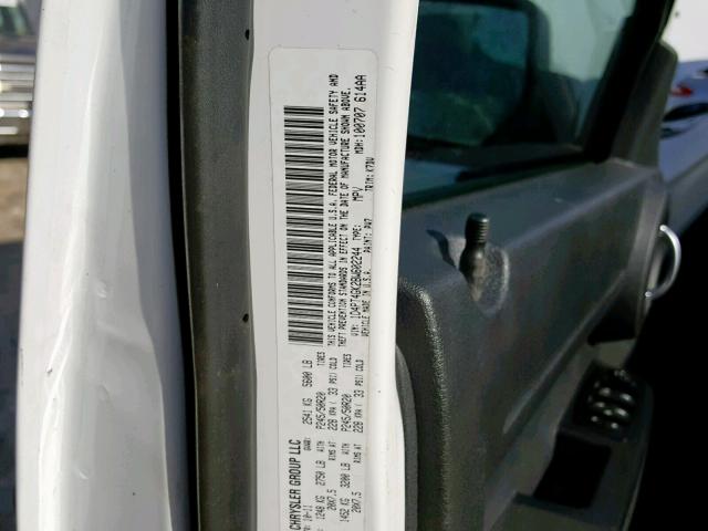 1D4PT4GK2BW602244 - 2011 DODGE NITRO HEAT WHITE photo 10