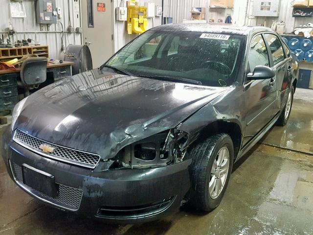 2G1WA5E34E1119195 - 2014 CHEVROLET IMPALA LIM CHARCOAL photo 2