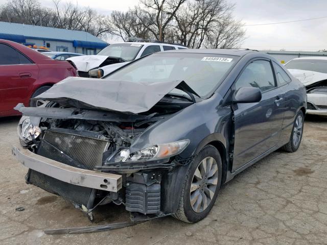 2HGFG1B99AH505895 - 2010 HONDA CIVIC EXL GRAY photo 2