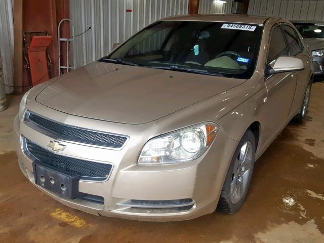 1G1ZH57B48F213944 - 2008 CHEVROLET MALIBU 1LT ოქროსფერი ფოტო 2