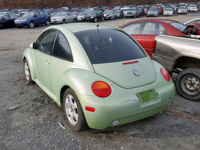 3VWCB21C02M417255 - 2002 VOLKSWAGEN NEW BEETLE Yaşıl foto 3