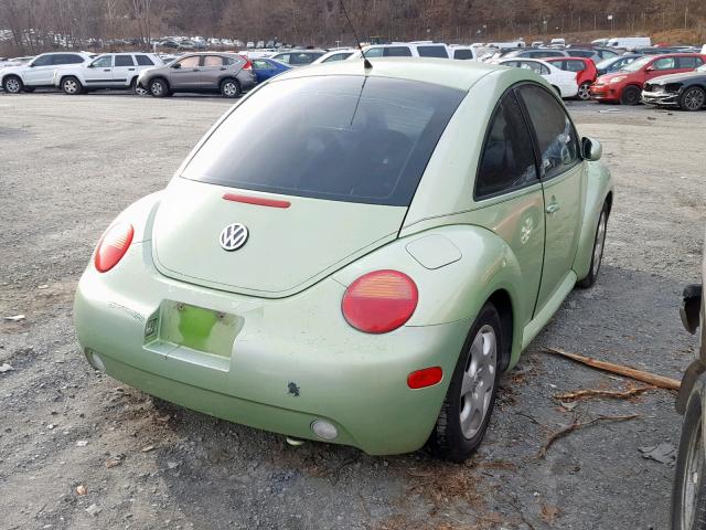 3VWCB21C02M417255 - 2002 VOLKSWAGEN NEW BEETLE Yaşıl foto 4