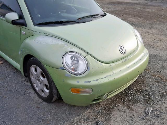 3VWCB21C02M417255 - 2002 VOLKSWAGEN NEW BEETLE Yaşıl foto 9