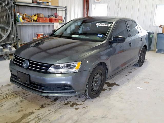 3VWLA7AJ9FM401396 - 2015 VOLKSWAGEN JETTA TDI CHARCOAL photo 2