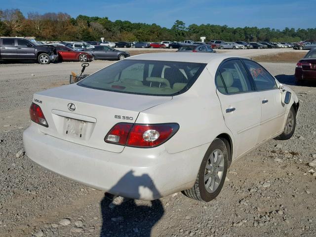 JTHBA30G245004191 - 2004 LEXUS ES 330 WHITE photo 4