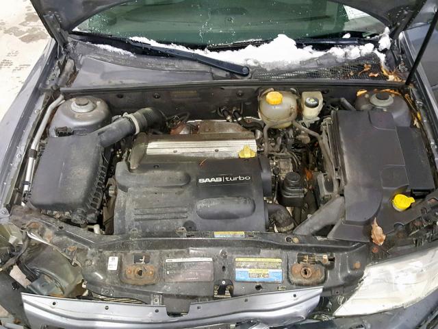 YS3FD49Y971115563 - 2007 SAAB 9-3 2.0T GRAY photo 7