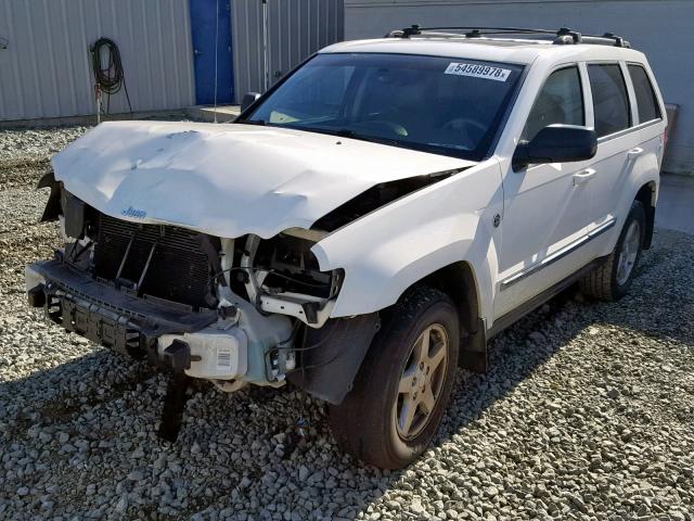 1J4HR58N16C300430 - 2006 JEEP GRAND CHER WHITE photo 2