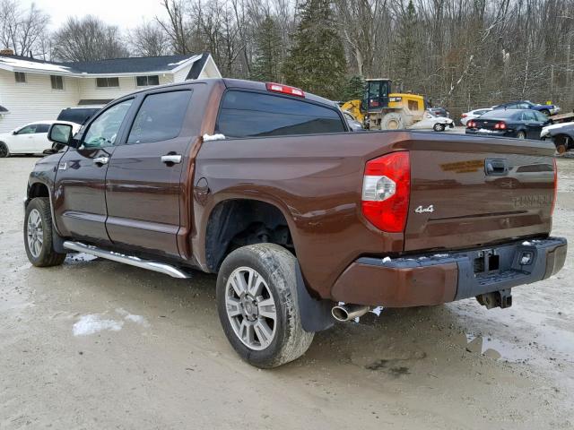 5TFAW5F10EX389656 - 2014 TOYOTA TUNDRA CRE BROWN photo 3