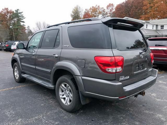 5TDBT48A97S280822 - 2007 TOYOTA SEQUOIA LI GRAY photo 3