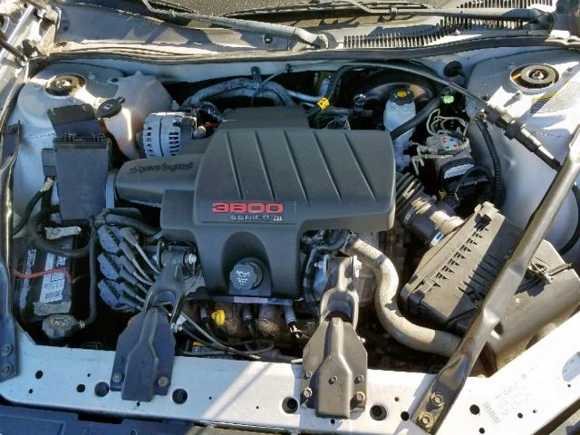 2G2WR524741186079 - 2004 PONTIAC GRAND PRIX SILVER photo 7