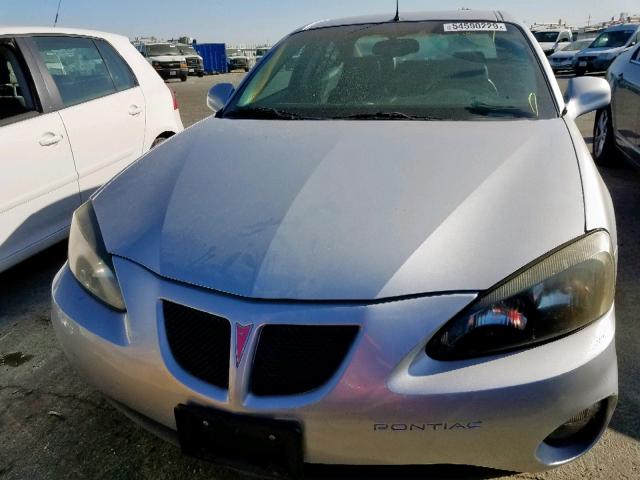 2G2WR524741186079 - 2004 PONTIAC GRAND PRIX SILVER photo 9