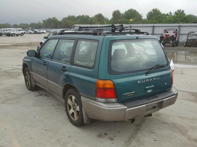 JF1SF6552XH706094 - 1999 SUBARU FORESTER S GREEN photo 3