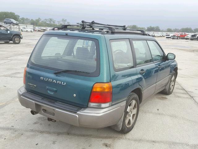 JF1SF6552XH706094 - 1999 SUBARU FORESTER S GREEN photo 4