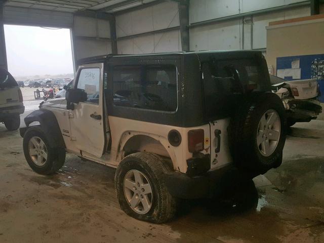 1C4GJWAG2DL521932 - 2013 JEEP WRANGLER S WHITE photo 3