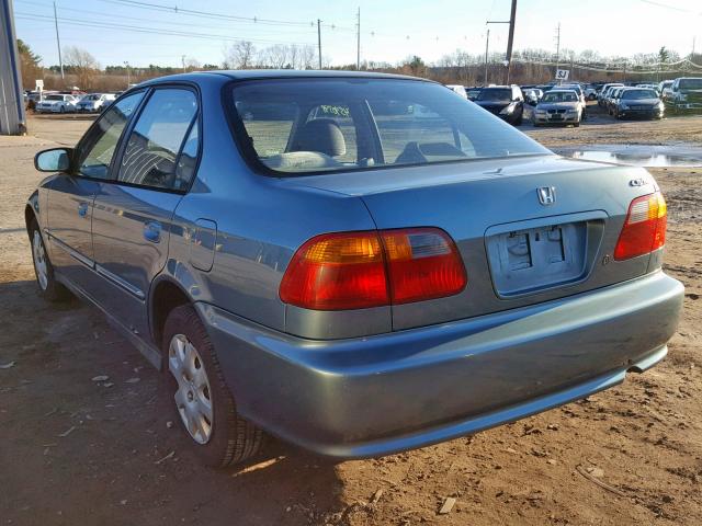 2HGEJ6614YH597930 - 2000 HONDA CIVIC BASE Turkuaz foto 3