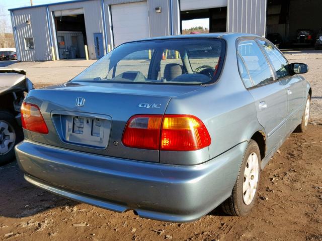 2HGEJ6614YH597930 - 2000 HONDA CIVIC BASE Turkuaz foto 4