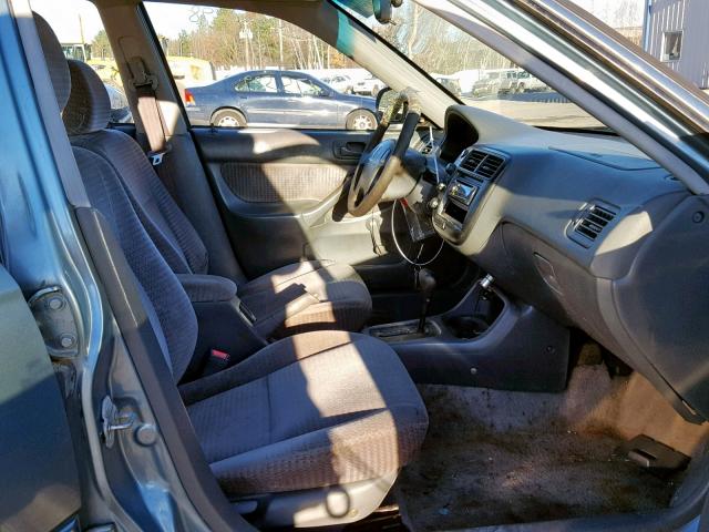 2HGEJ6614YH597930 - 2000 HONDA CIVIC BASE Turkuaz foto 5