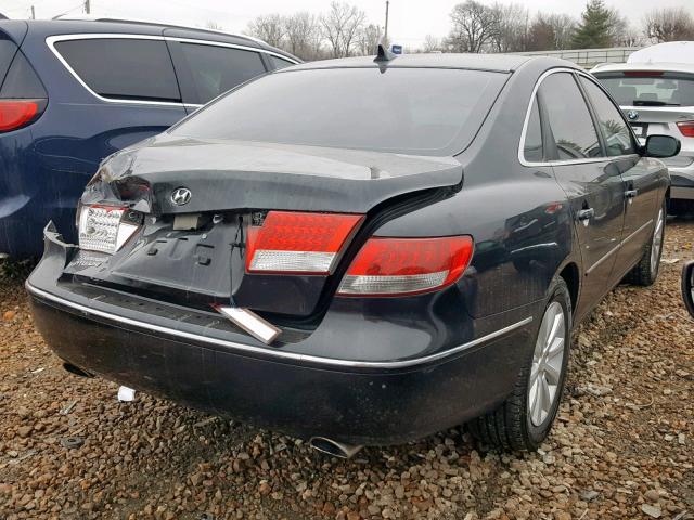 KMHFC46D69A373517 - 2009 HYUNDAI AZERA GLS BLACK photo 4