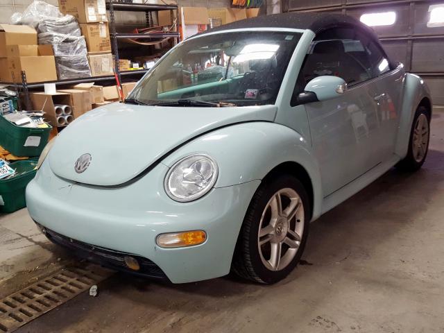 3VWCD31Y75M361797 - 2005 VOLKSWAGEN NEW BEETLE 青色 照片 2