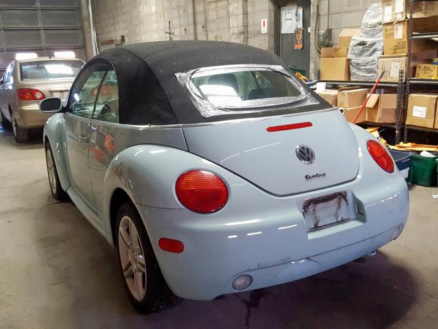 3VWCD31Y75M361797 - 2005 VOLKSWAGEN NEW BEETLE 青色 照片 3