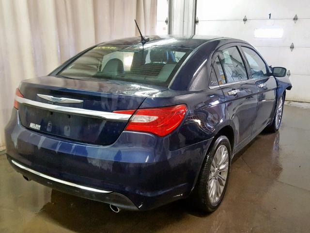 1C3CCBCG4DN577829 - 2013 CHRYSLER 200 LIMITE BLUE photo 4