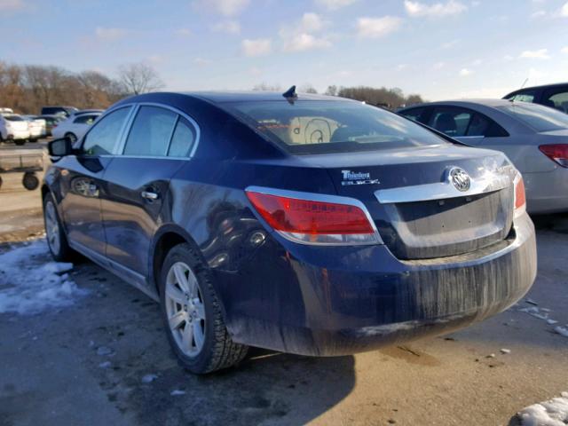 1G4GC5ED0BF136798 - 2011 BUICK LACROSSE C BLUE photo 3