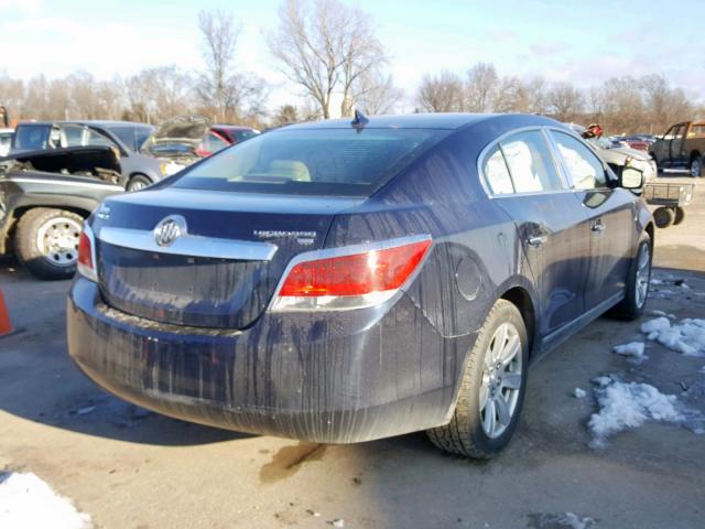 1G4GC5ED0BF136798 - 2011 BUICK LACROSSE C BLUE photo 4