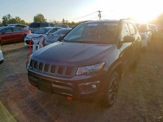 3C4NJDDB0KT695365 - 2019 JEEP COMPASS TR CHARCOAL photo 2