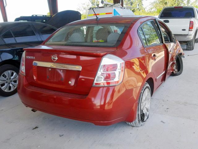 3N1AB6AP0CL690615 - 2012 NISSAN SENTRA 2.0 RED photo 4