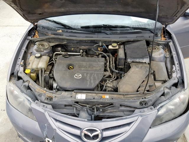 JM1BK324081787493 - 2008 MAZDA 3 S GRAY photo 7