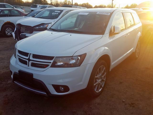 3C4PDDEG3KT708409 - 2019 DODGE JOURNEY GT WHITE photo 2