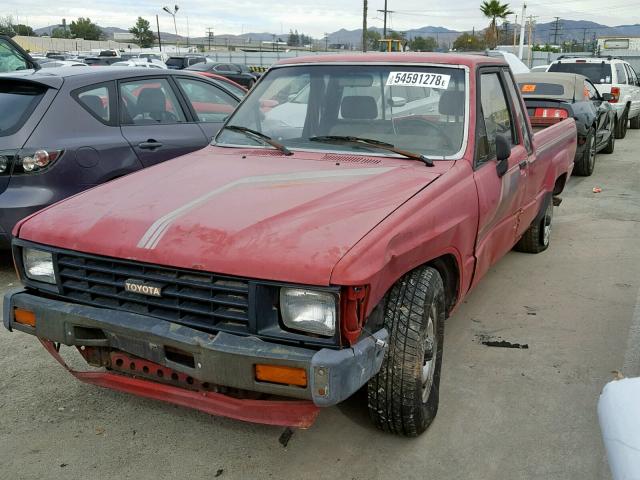 JT4RN56S7F5037945 - 1985 TOYOTA PICKUP XTR RED photo 2