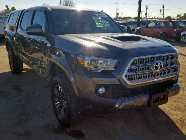 3TMAZ5CN1GM009666 - 2016 TOYOTA TACOMA DOU CHARCOAL photo 1