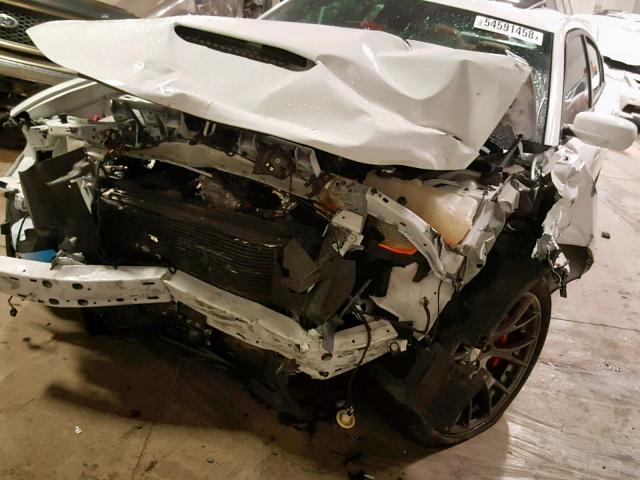 2C3CDXEJ7GH100182 - 2016 DODGE CHARGER SR WHITE photo 9