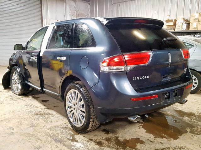 2LMDJ8JK2EBL16261 - 2014 LINCOLN MKX BLACK photo 3