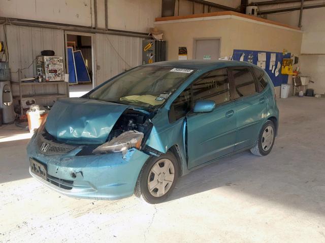 JHMGE8H37DC031004 - 2013 HONDA FIT BLUE photo 2