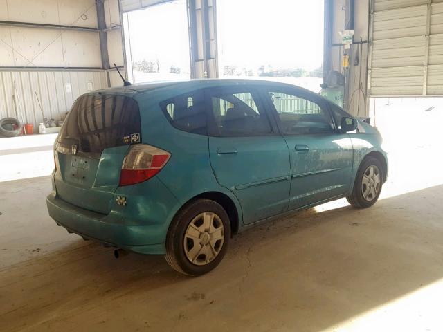 JHMGE8H37DC031004 - 2013 HONDA FIT BLUE photo 4