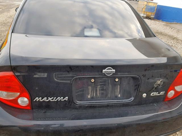 JN1CA31D61T821846 - 2001 NISSAN MAXIMA GXE BLACK photo 9