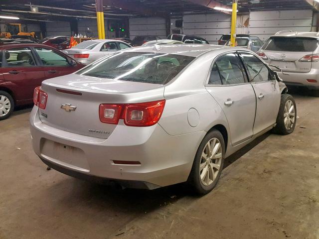1G11H5SAXDF294647 - 2013 CHEVROLET MALIBU LTZ ვერცხლისფერი ფოტო 4
