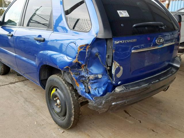 KNDJF724987477069 - 2008 KIA SPORTAGE L BLUE photo 9